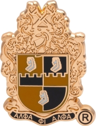 View Buying Options For The Alpha Phi Alpha 3D Shield Lapel Pin