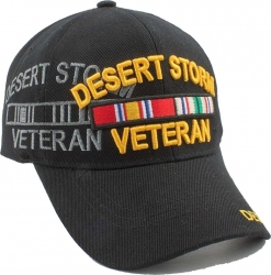 View Product Detials For The Desert Storm Veteran Ribbons Shadow Mens Cap