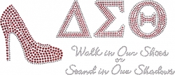 View Buying Options For The Delta Sigma Theta High Heel Studstone Heat Transfer