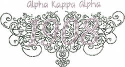 View Buying Options For The Alpha Kappa Alpha Filigree Founding Studstone Heat Transfer