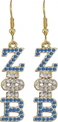 View Buying Options For The Zeta Phi Beta Austrian Crystal Earrings