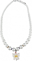 View Buying Options For The Sigma Gamma Rho Crest Pearl Necklace