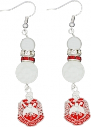 View Buying Options For The Delta Sigma Theta Crest Pearl Earrings