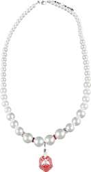 View Buying Options For The Delta Sigma Theta Crest Pearl Necklace