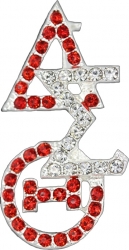 View Buying Options For The Delta Sigma Theta Crystal Overlap Letters Pin