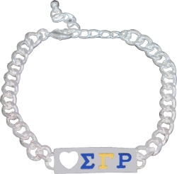 View Buying Options For The Sigma Gamma Rho ID Heart Bracelet
