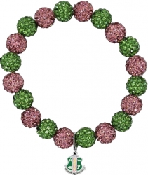 View Buying Options For The Alpha Kappa Alpha Crest Stone Bead Bracelet