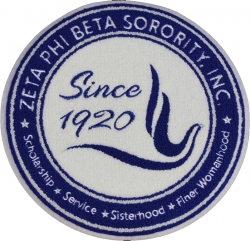 View Buying Options For The Zeta Phi Beta Dove Crest Chenille Emblem Sew-On Patch