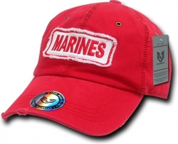 View Buying Options For The RapDom US Marines Giant Stitch Patch Vintage Distressed Mens Cap