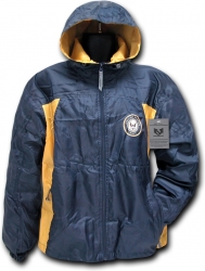 View Buying Options For The RapDom Navy 2-Tone Zip-Up Hooded Mens Windbreaker Jacket