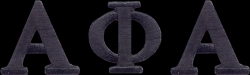 View Buying Options For The Alpha Phi Alpha Small Letters Iron-On Patch Set