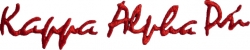 View Product Detials For The Kappa Alpha Psi Small Script Iron-On Patch Set