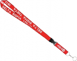 View Product Detials For The Delta Sigma Theta Break Away Woven Lanyard