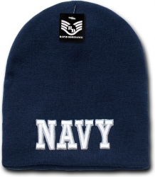 View Buying Options For The RapDom Navy Text Military Work Mens Short Beanie Cap