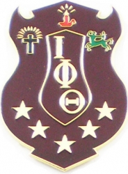 View Buying Options For The Iota Phi Theta Shield Die-Cut Car Badge