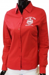 View Buying Options For The Buffalo Dallas Delta Sigma Theta Button Down Collar Tapered Ladies Shirt