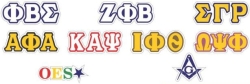 View Buying Options For The Iota Phi Theta Reflective Decal Letters Sticker [Pre-Pack]
