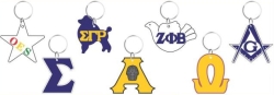 View Buying Options For The Omega Psi Phi Que Symbol Outline Acrylic Key Chain