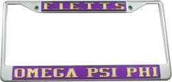 View Buying Options For The Omega Psi Phi F.I.E.T.T.S. License Plate Frame