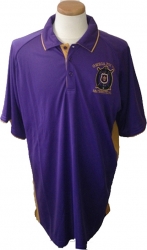 View Buying Options For The Buffalo Dallas Omega Psi Phi Escutcheon Shield Dri-Fit Mens Polo Shirt