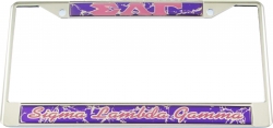 View Buying Options For The Sigma Lambda Gamma Domed Script License Plate Frame