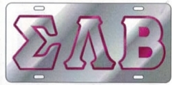 View Buying Options For The Sigma Lambda Beta Outlined Mirror License Plate
