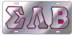 View Buying Options For The Sigma Lambda Beta Outlined Color Mirror License Plate