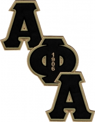 View Buying Options For The Alpha Phi Alpha Diagonal Connected Twill Iron-On Patch
