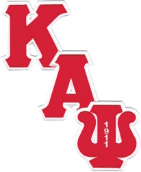 View Product Detials For The Kappa Alpha Psi Diagonal Connected Twill Iron-On Patch