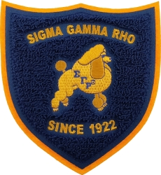 View Product Detials For The Sigma Gamma Rho Shield Chenille Sew-On Patch