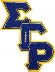 View Buying Options For The Sigma Gamma Rho Diagonal Letter Chenille Sew-On Patch