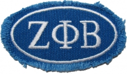 View Buying Options For The Zeta Phi Beta Distressed Emblem Oval Iron-On Patch
