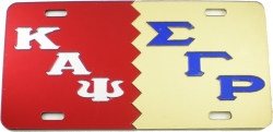 View Buying Options For The Kappa Alpha Psi + Sigma Gamma Rho Split Mirror License Plate