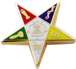 View Buying Options For The Eastern Star 3D Symbol Lapel Pin