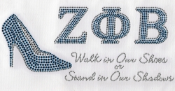 View Product Detials For The Zeta Phi Beta High Heel Studstone Heat Transfer