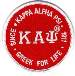 View Buying Options For The Kappa Alpha Psi Greek For Life Round Iron-On Patch