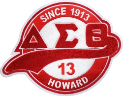 View Product Detials For The Delta Sigma Theta Chenille Tail Sew-On Patch