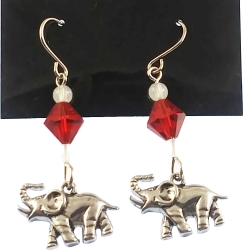 View Buying Options For The Delta Sigma Theta Charm Crystal Stone Earrings
