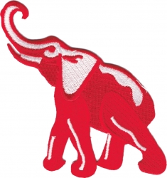 View Product Detials For The Delta Sigma Theta Elephant Iron-On Patch