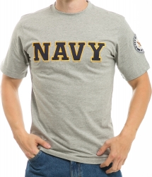 View Buying Options For The RapDom Navy Applique Text Mens Tee