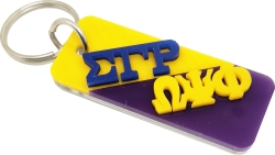 View Buying Options For The Sigma Gamma Rho + Omega Psi Phi Two Group Split Key Chain
