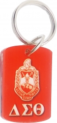 View Buying Options For The Delta Sigma Theta Pattern Backed Dog Tag Keychain