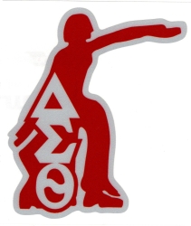 View Buying Options For The Delta Sigma Theta Lady Fortitude Reflective Symbol Decal Sticker