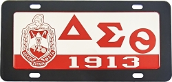 View Buying Options For The Delta Sigma Theta Domed Crest Tag License Plate