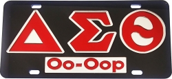 View Buying Options For The Delta Sigma Theta Oo-Oop Mirror Insert Tag License Plate