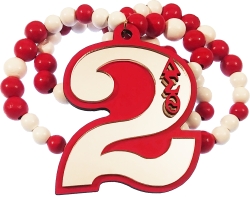 View Buying Options For The Delta Sigma Theta Wood Color Bead Tiki Line #2 Medallion