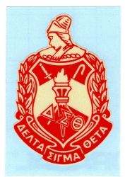 View Buying Options For The Delta Sigma Theta Crest Decal Sticker [Pre-Pack]