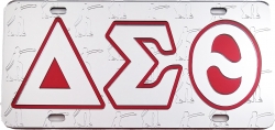 View Buying Options For The Delta Sigma Theta Fortitude Symbol Satin Background Tag License Plate