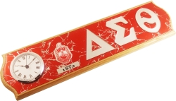 View Product Detials For The Delta Sigma Theta Wood Wall Clock