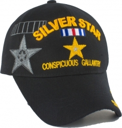 View Product Detials For The Silver Star Conspicuous Gallantry Shadow Mens Cap